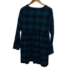 True Craft Green Checked Bell Sleeve dress XL